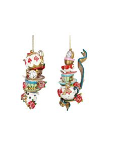 Giesla Graham Teapot/Cups/Saucers Stack Resin Decorations